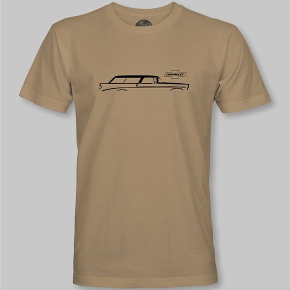 55-56-57 Chevrolet Nomad Wagon T-Shirt - tri five nova impala chevy tri-five - Picture 7 of 9